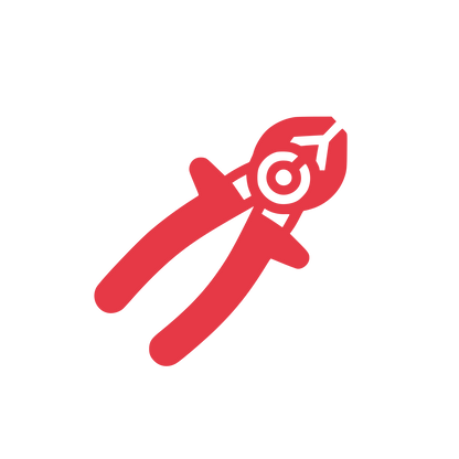 Pliers Tool Logo #E63946
