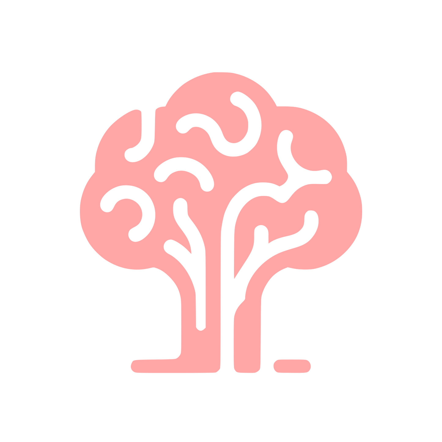 Tree Logo Design #ffa6a6
