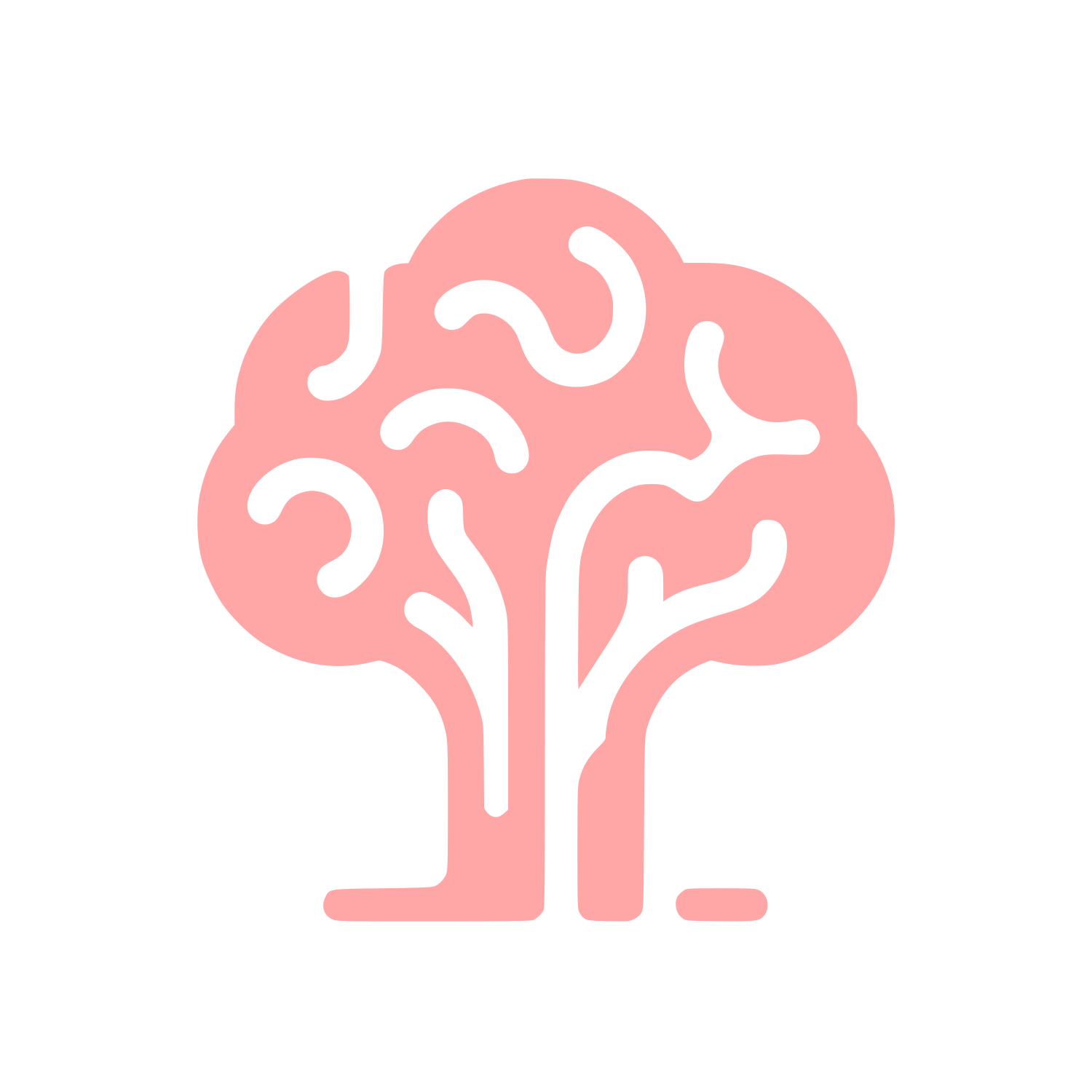 Tree Logo Design #ffa6a6