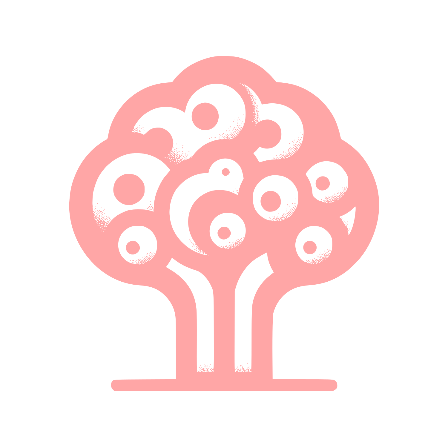 Tree Logo Design #ffa6a6