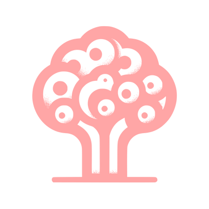 Tree Logo Design #ffa6a6