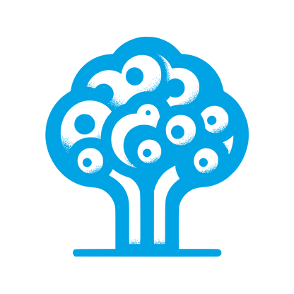 Tree Logo Design #00a3e4