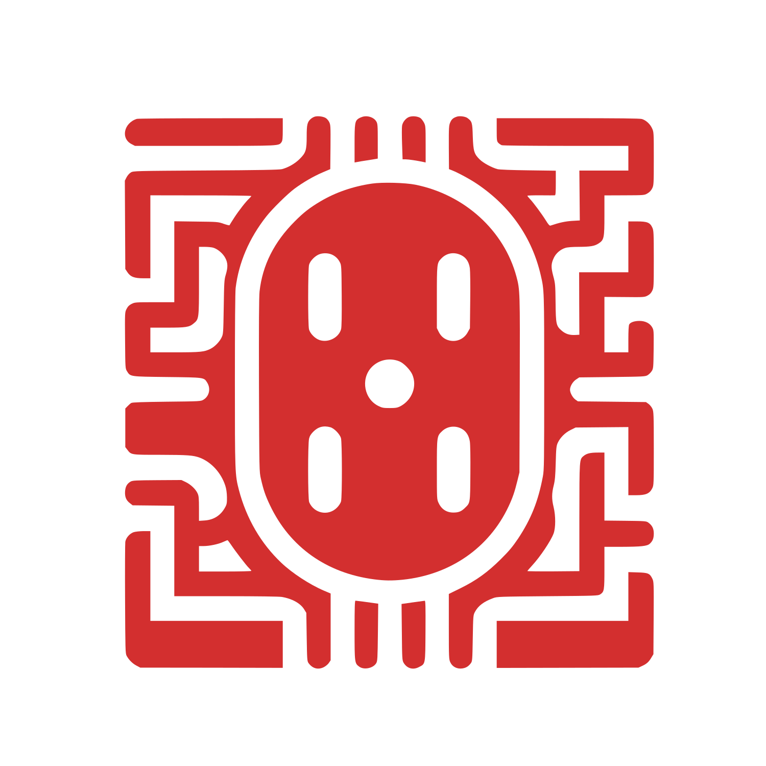 Microchip Circuit Logo #D32F2F