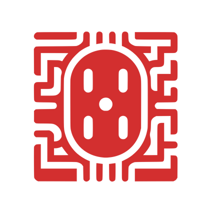 Microchip Circuit Logo #D32F2F