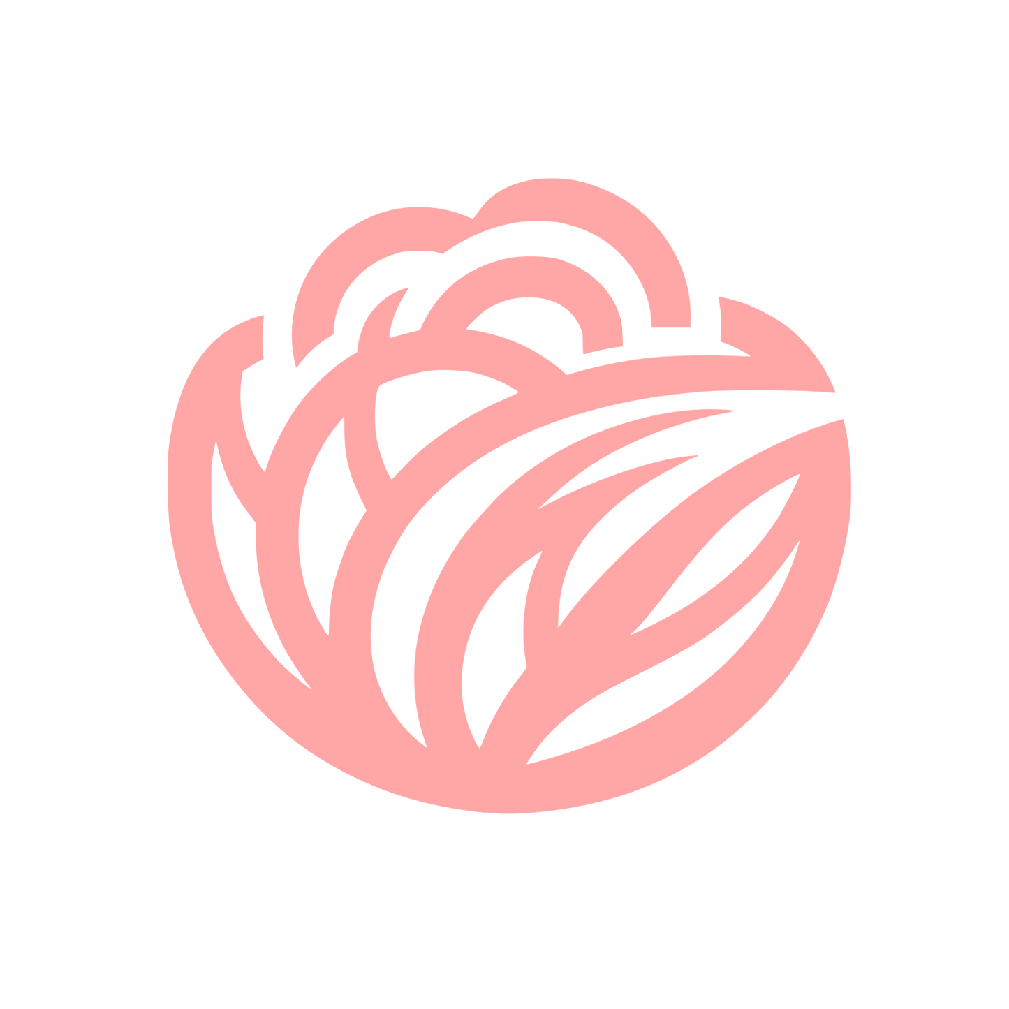 Floral Style Logo #ffa6a6