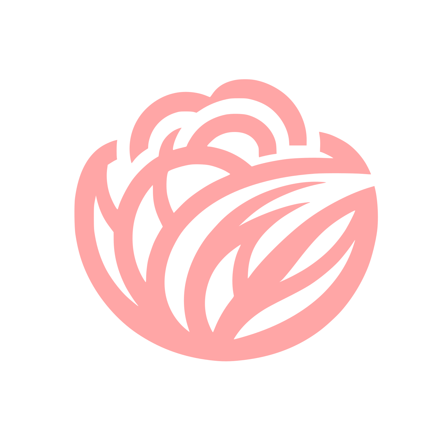 Floral Style Logo #ffa6a6