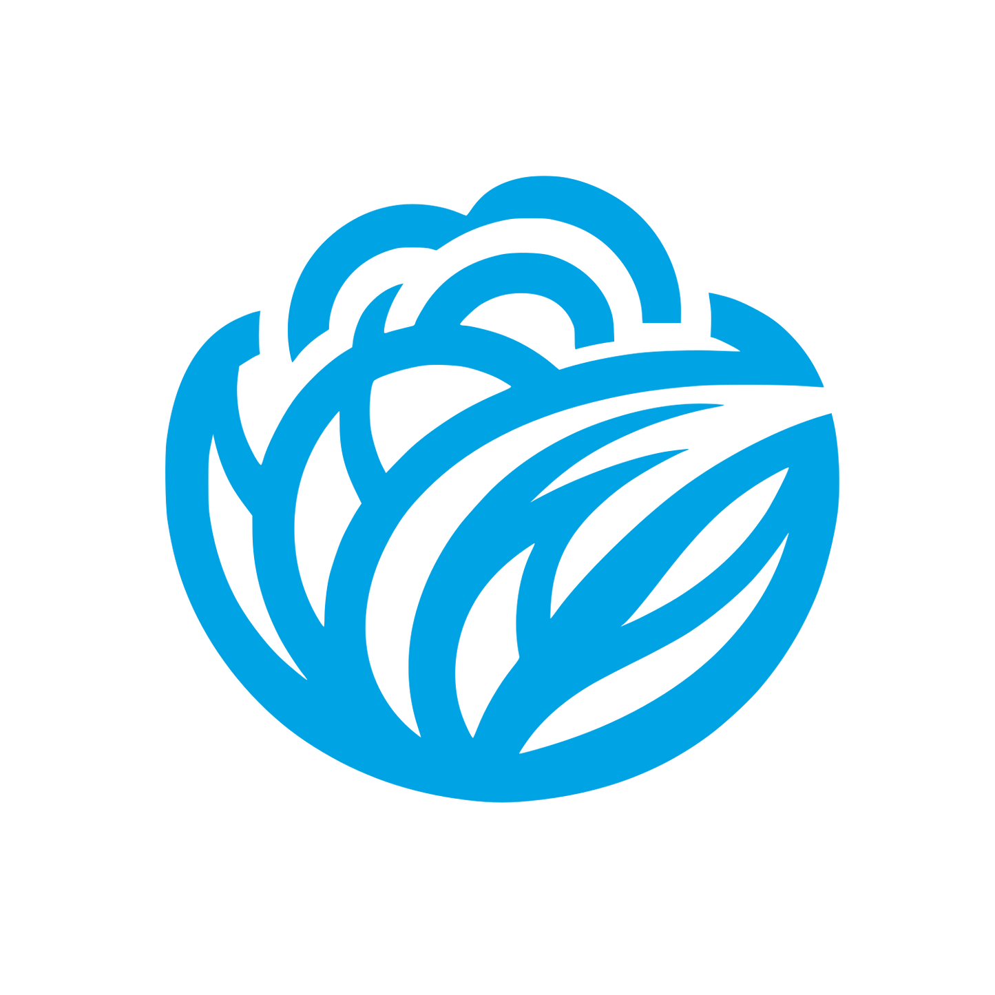Floral Style Logo #00a3e4