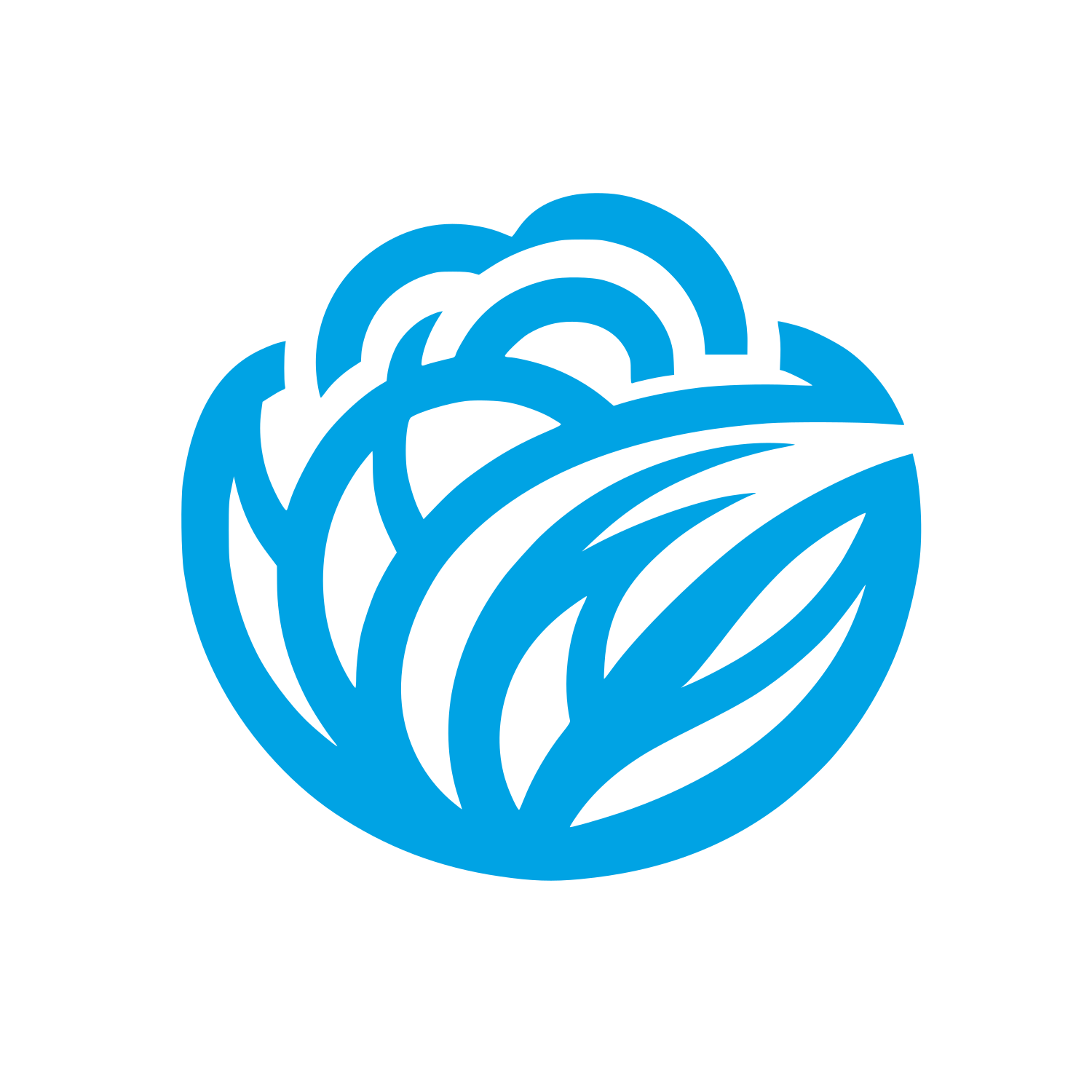 Floral Style Logo #00a3e4