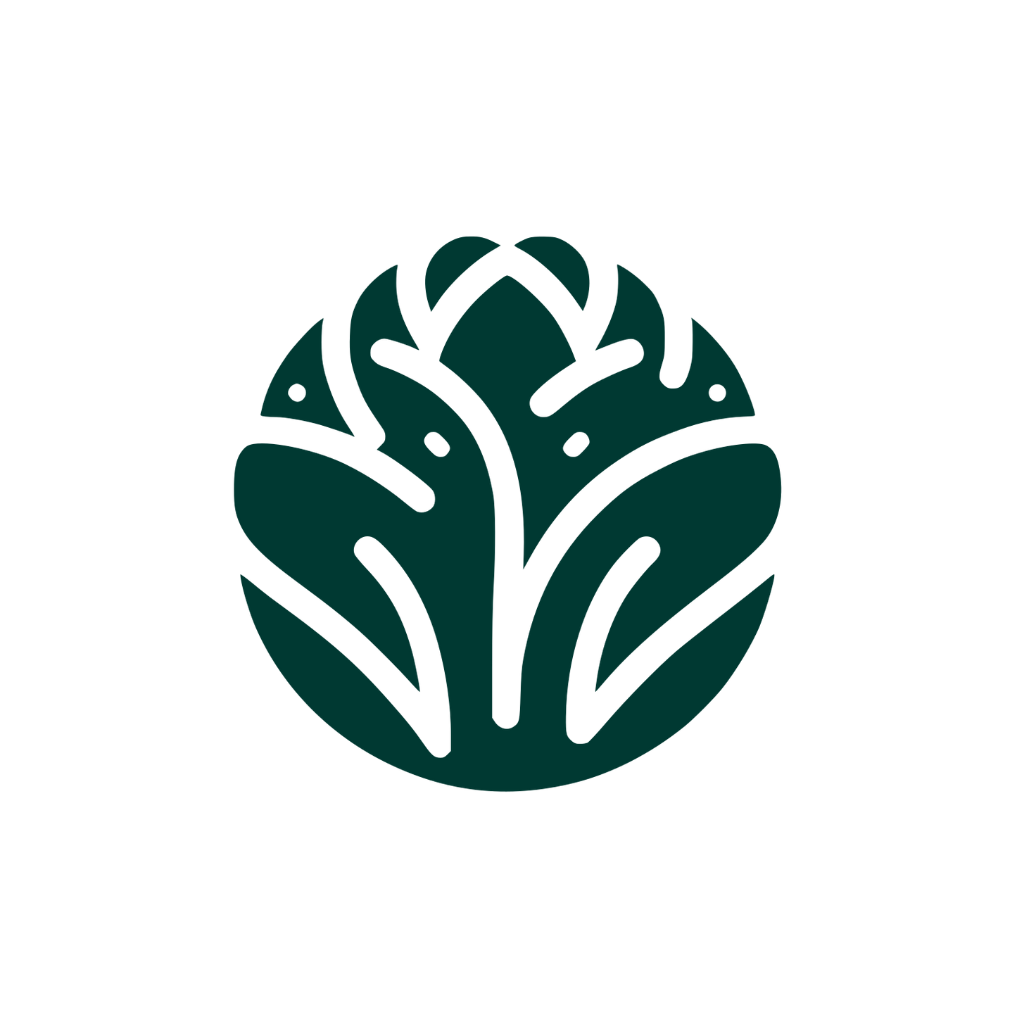 Cabbage Flower Logo #003932