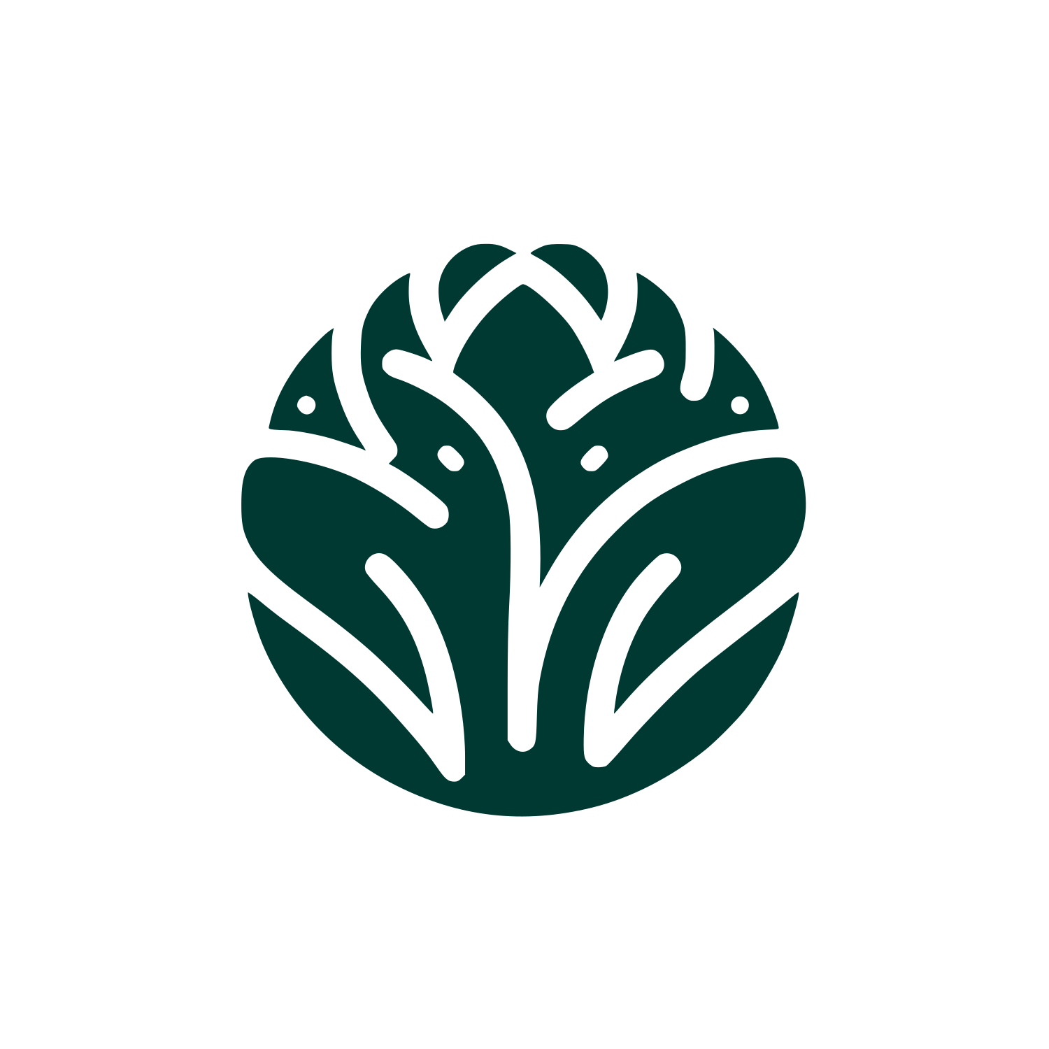 Cabbage Flower Logo #003932