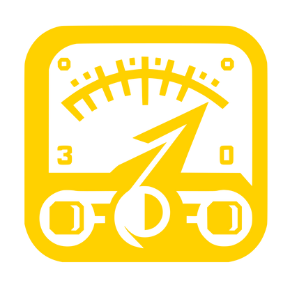 Speedometer Lightning Bolt Logo #FFD100
