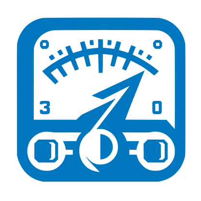 Speedometer Lightning Bolt Logo #0077BE