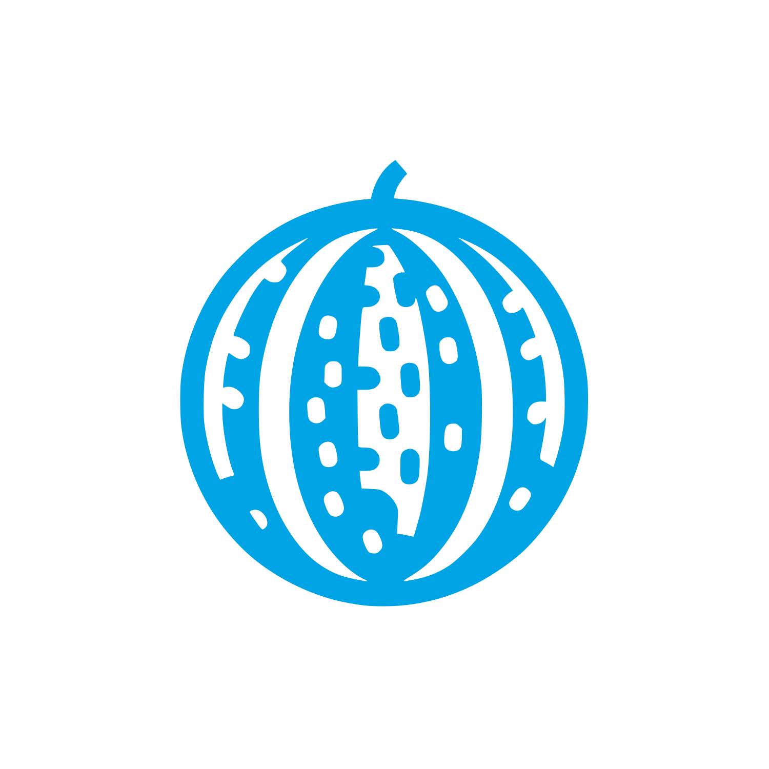 Watermelon Logo Design #00a3e4