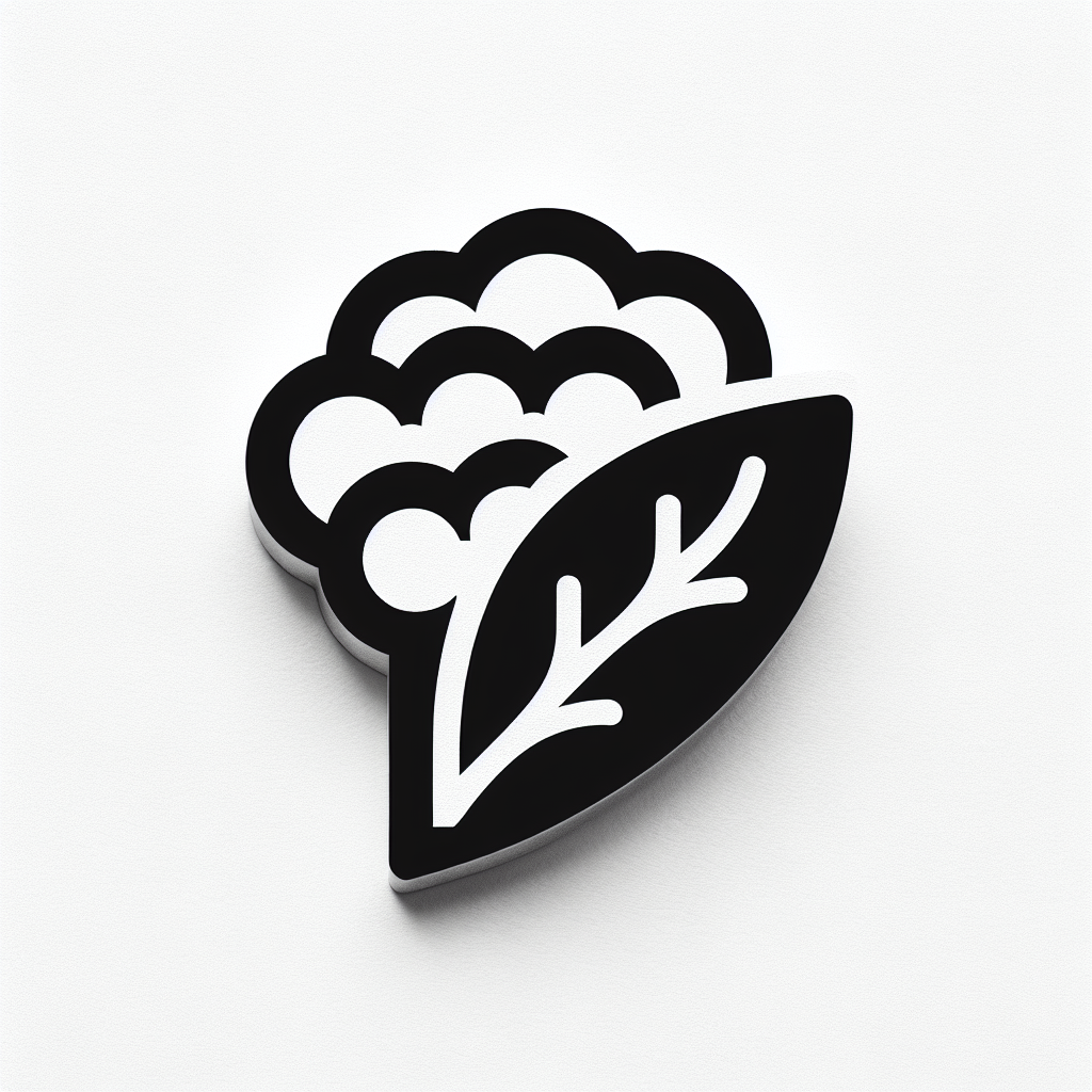 Logo with Leaf Design