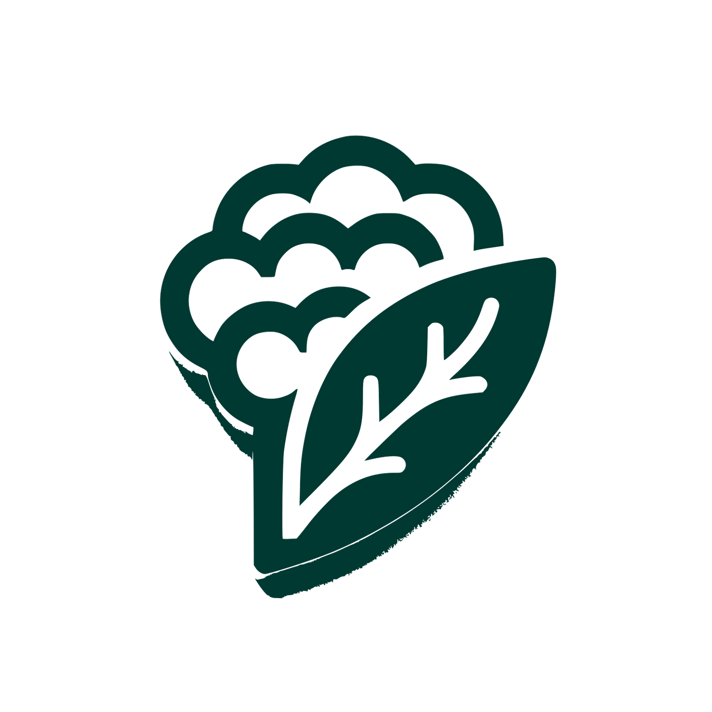 Logo with Leaf Design #003932