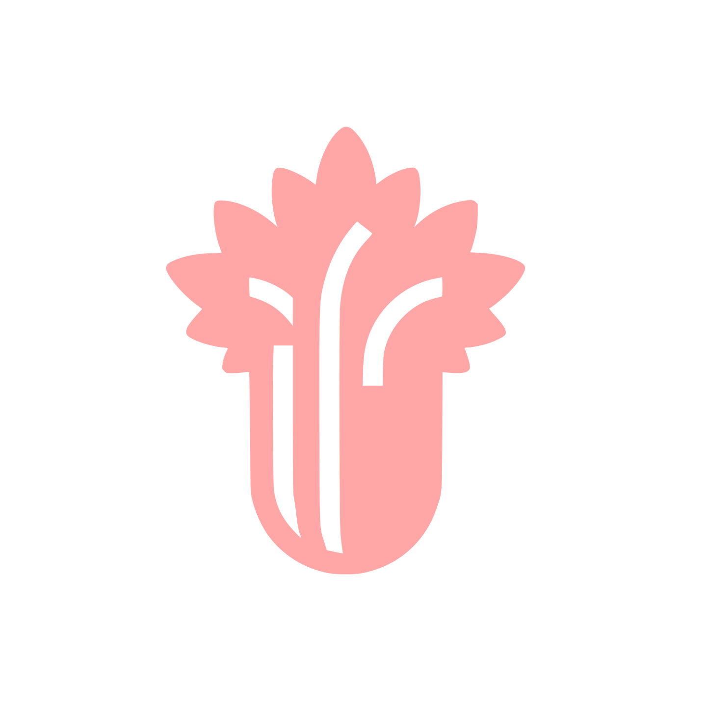 Celery Logo Design #ffa6a6