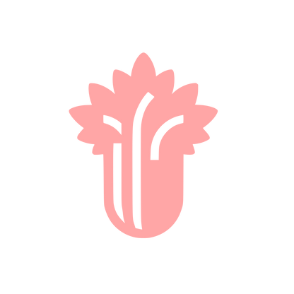 Celery Logo Design #ffa6a6
