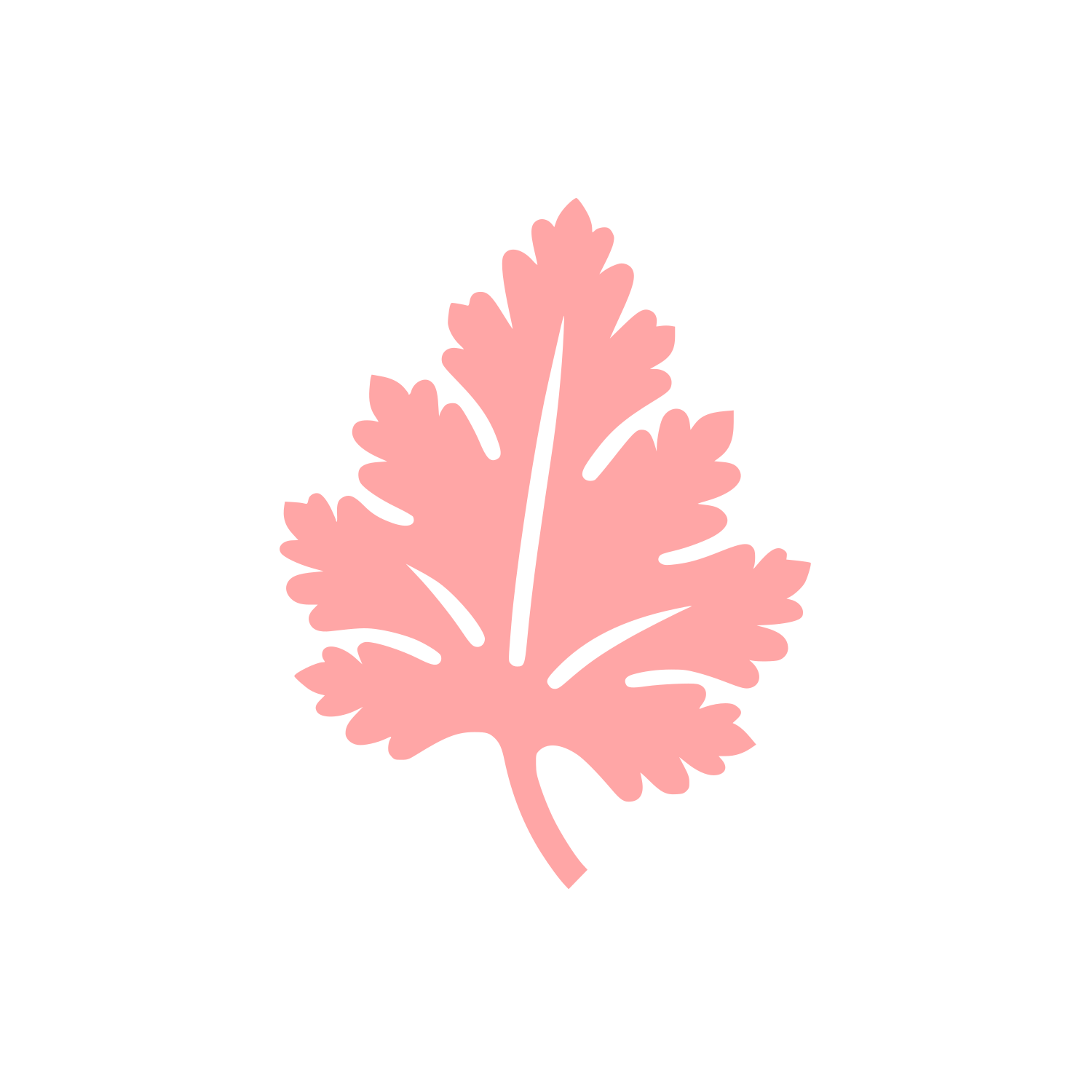 Logo of Leaf Design #ffa6a6
