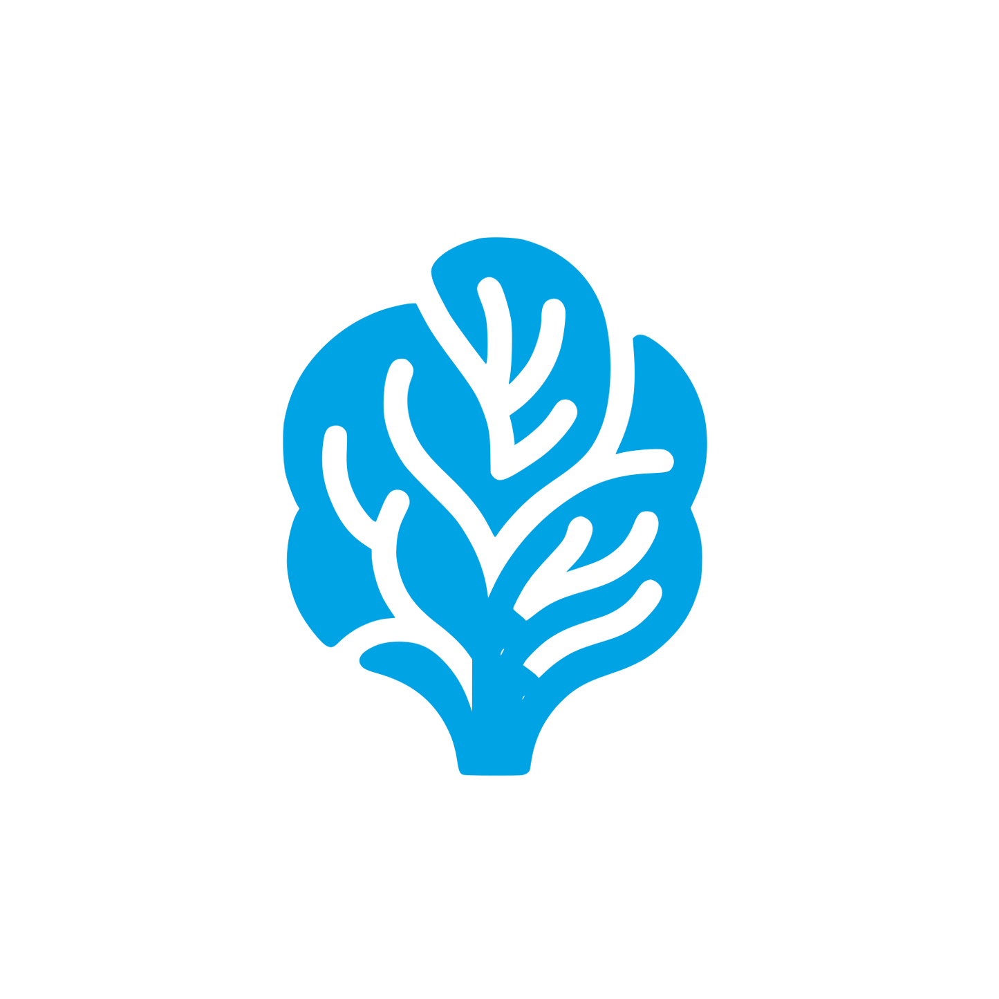 Vegetation Logo Design #00a3e4