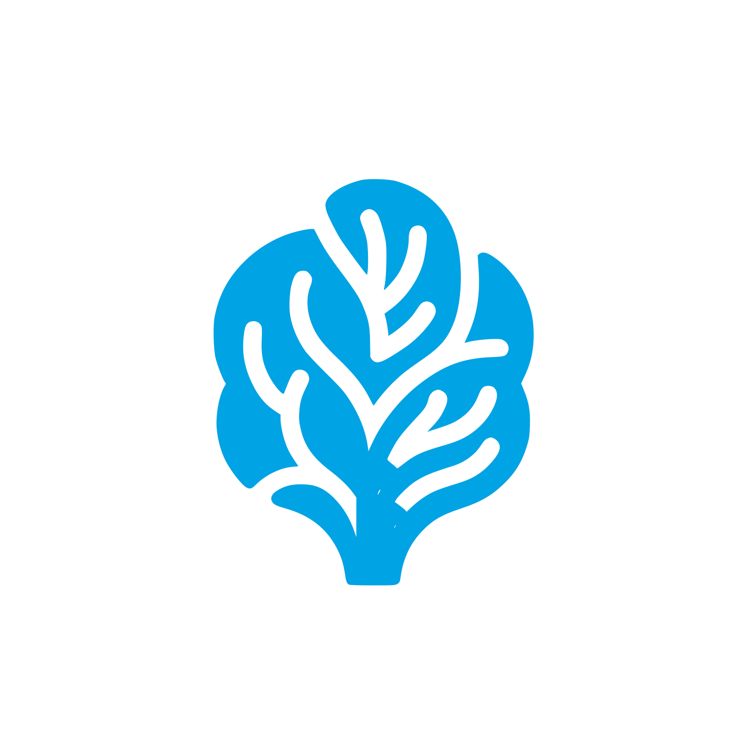 Vegetation Logo Design #00a3e4