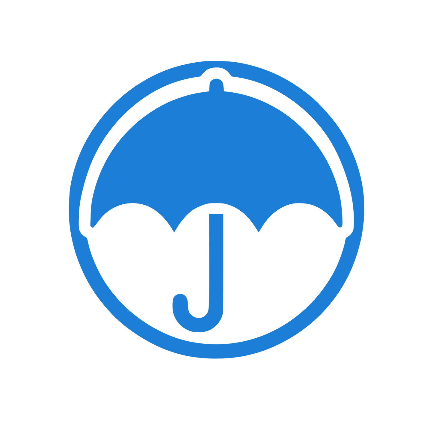 Umbrella Circle Logo #1C7ED6