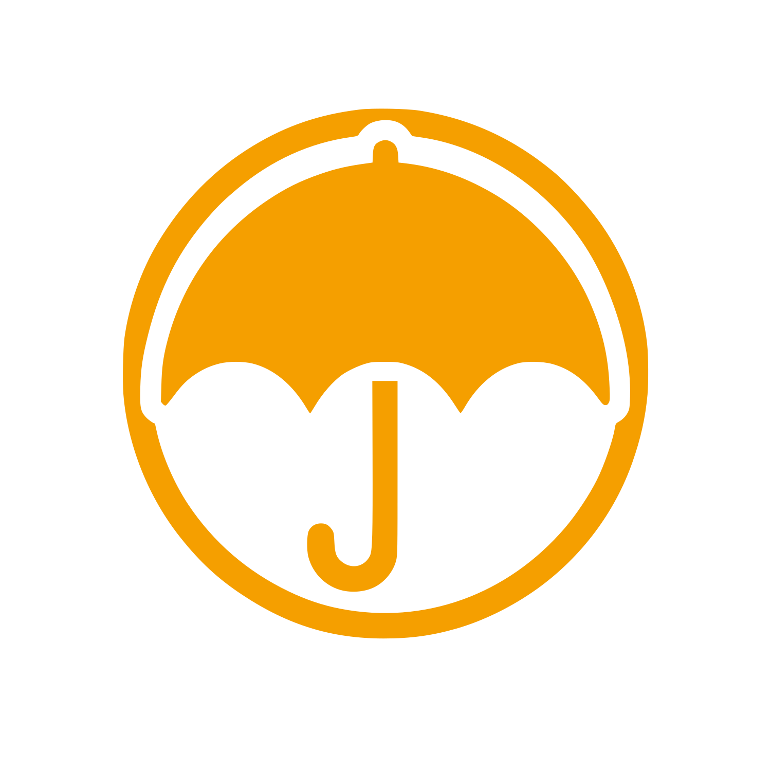 Umbrella Circle Logo #F59F00