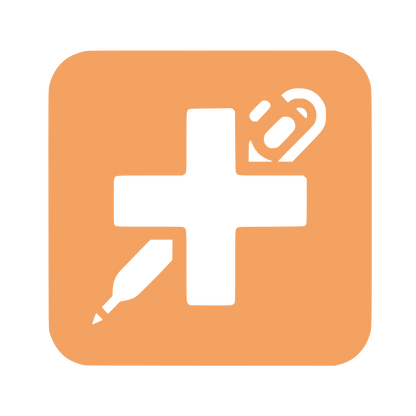 Medical Cross Capsule Logo #F4A261