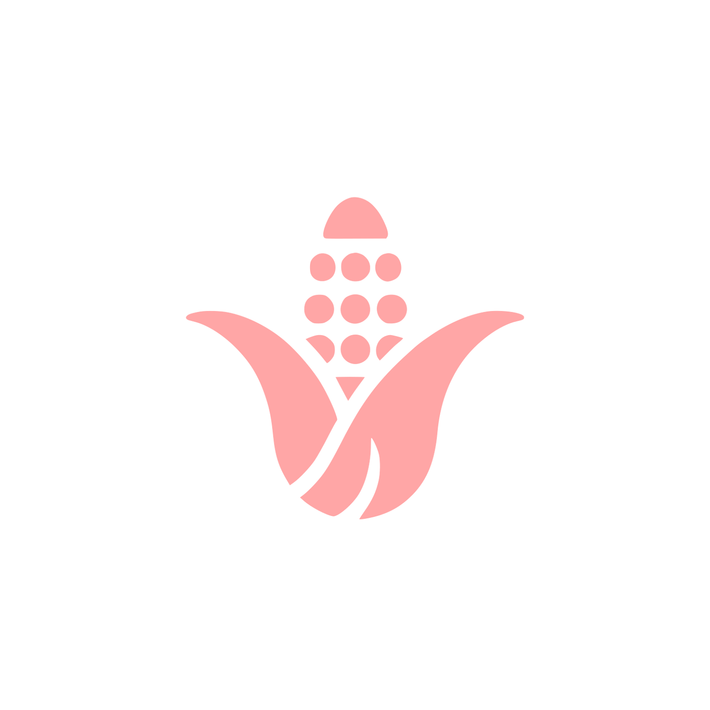 Logo with Corn Design #ffa6a6