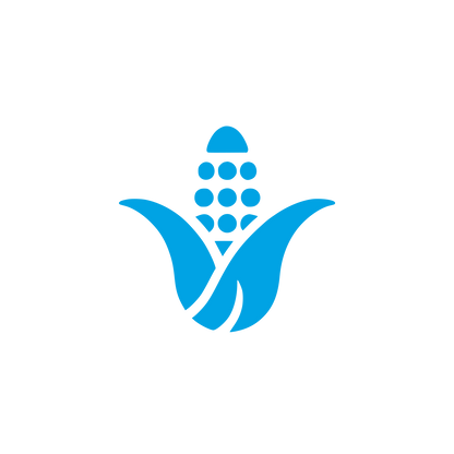 Logo with Corn Design #00a3e4
