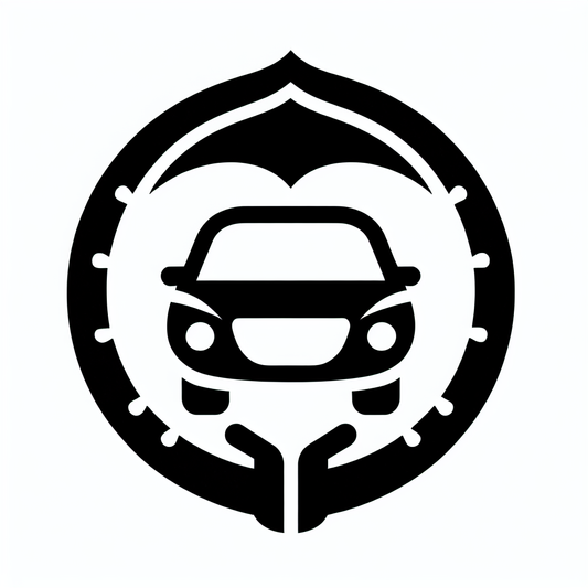 Car Under Umbrella Logo