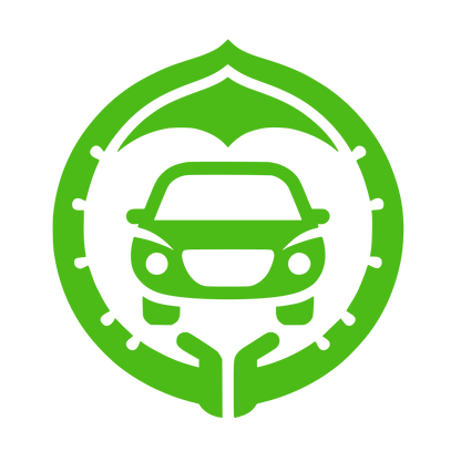 Car Under Umbrella Logo #4CBB17