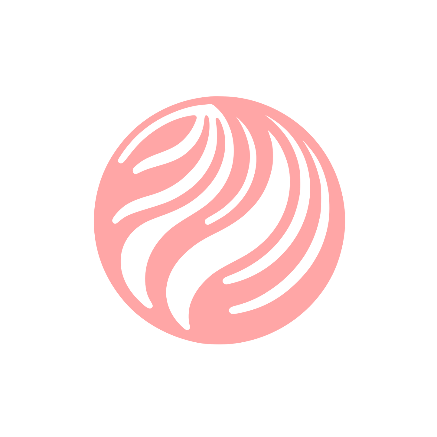 Coconut Waves Logo #ffa6a6