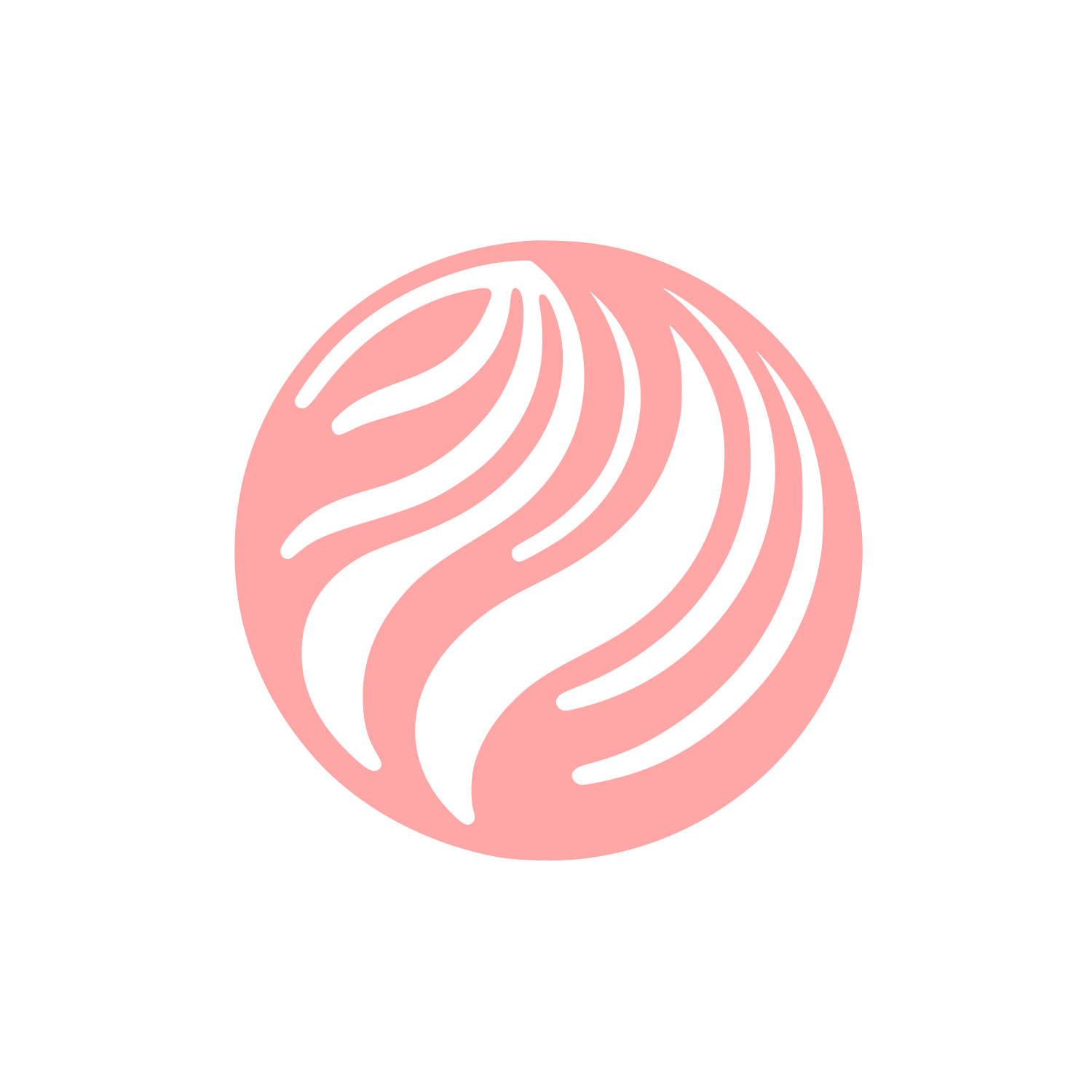 Coconut Waves Logo #ffa6a6