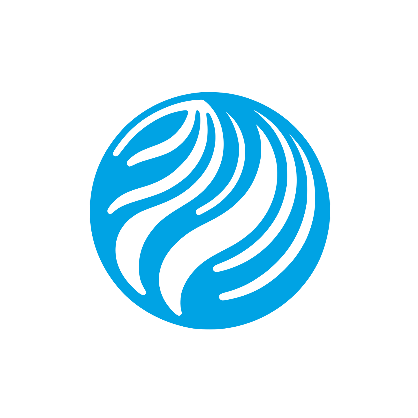 Coconut Waves Logo #00a3e4
