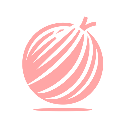 Logo of an Onion #ffa6a6