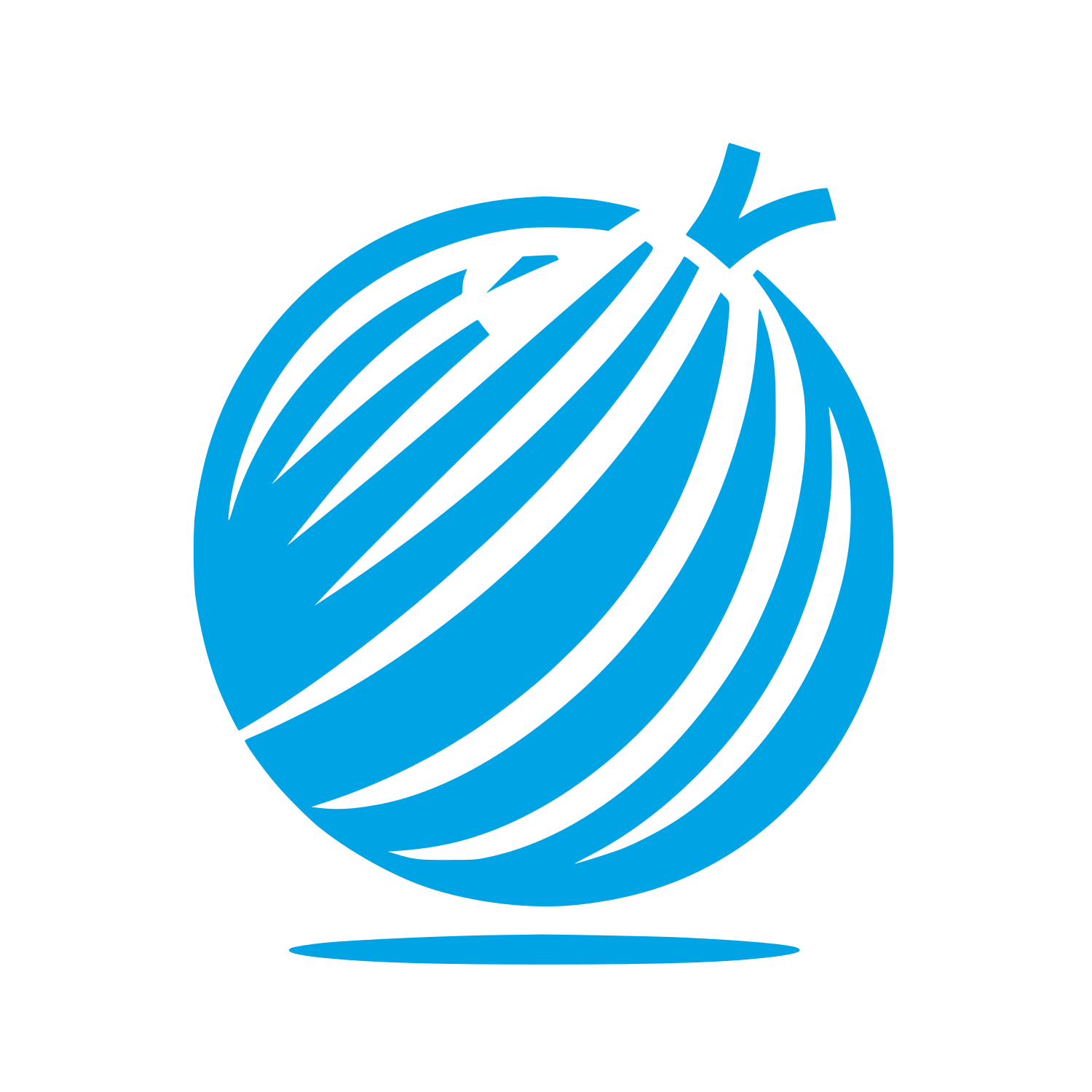 Logo of an Onion #00a3e4