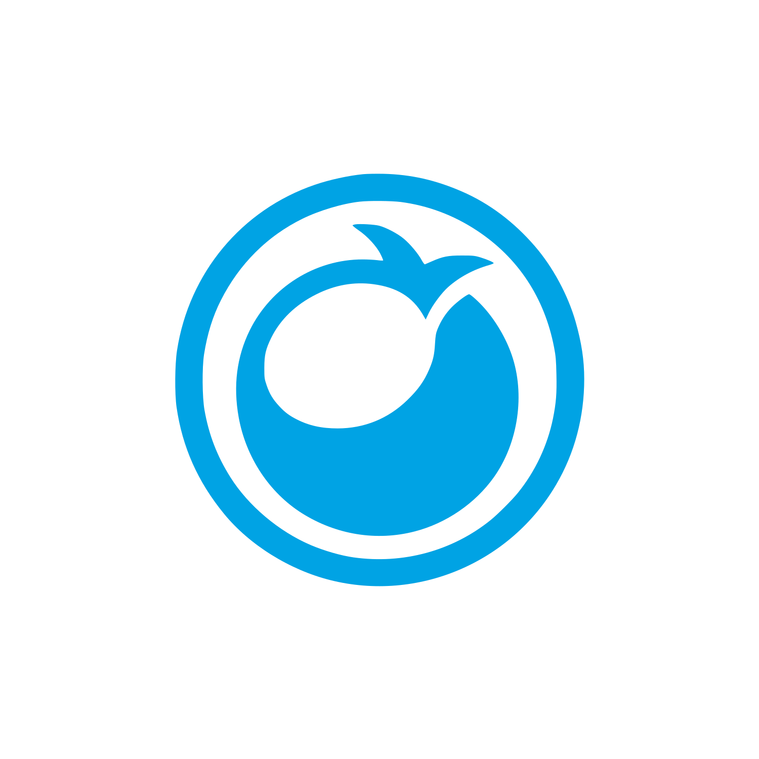 Logo of a Fruit #00a3e4