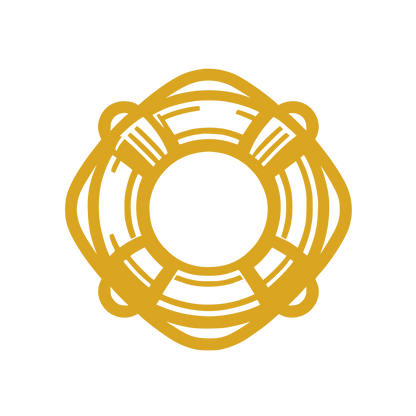 Intertwined Bands Circle Logo #DAA520