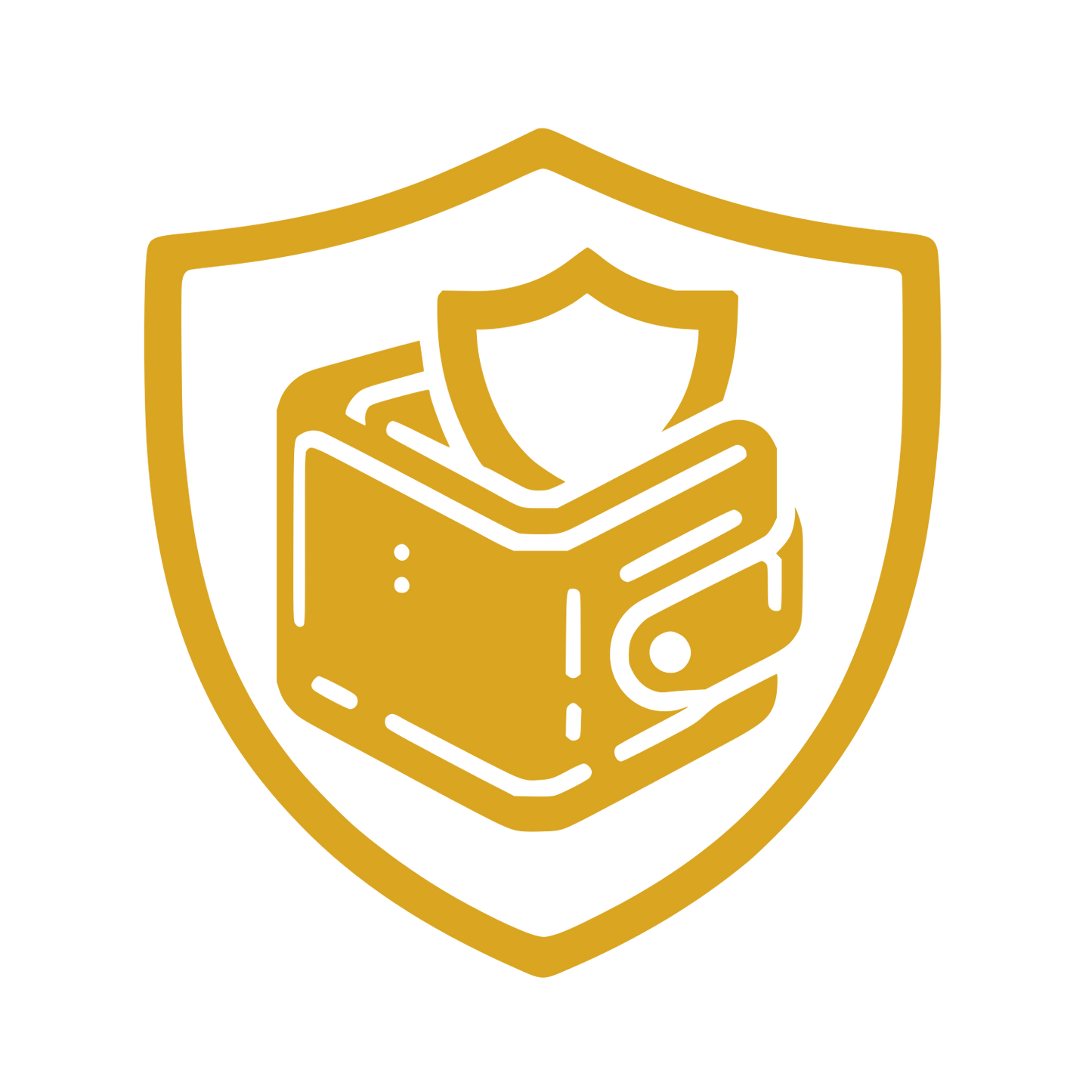 Shield Wallet Logo #DAA520