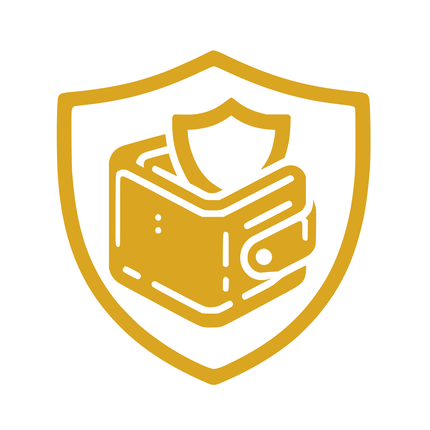 Shield Wallet Logo #DAA520