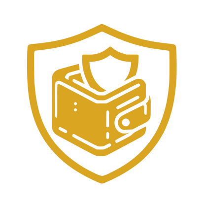 Shield Wallet Logo #DAA520