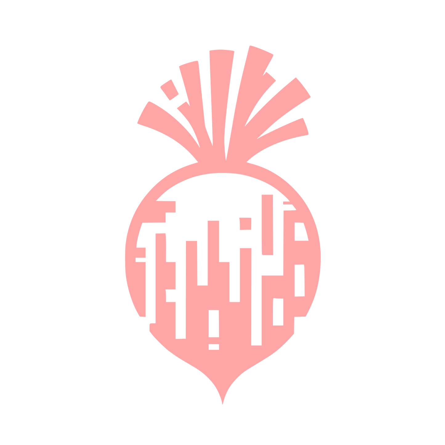 Daikon Radish Logo #ffa6a6