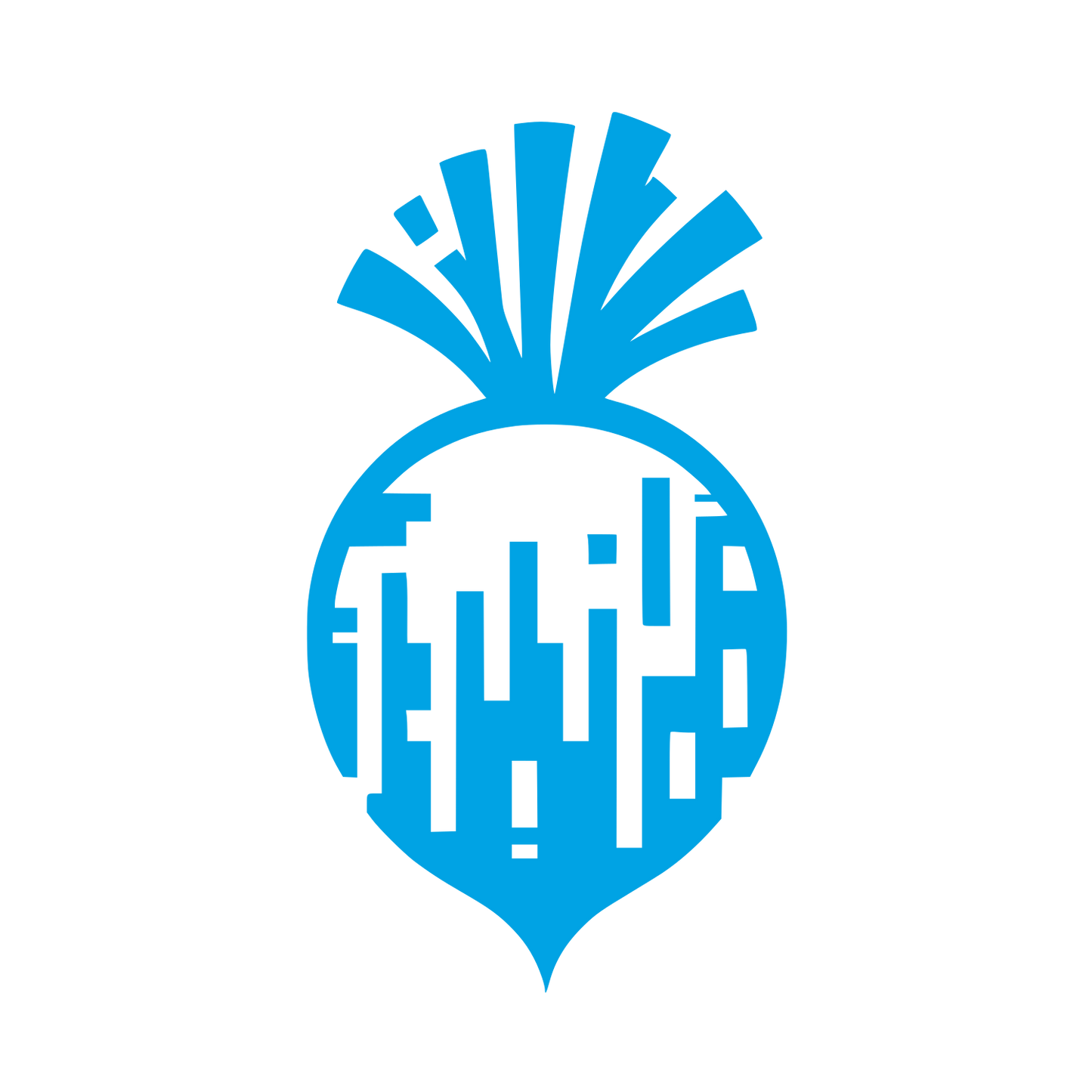 Daikon Radish Logo #00a3e4