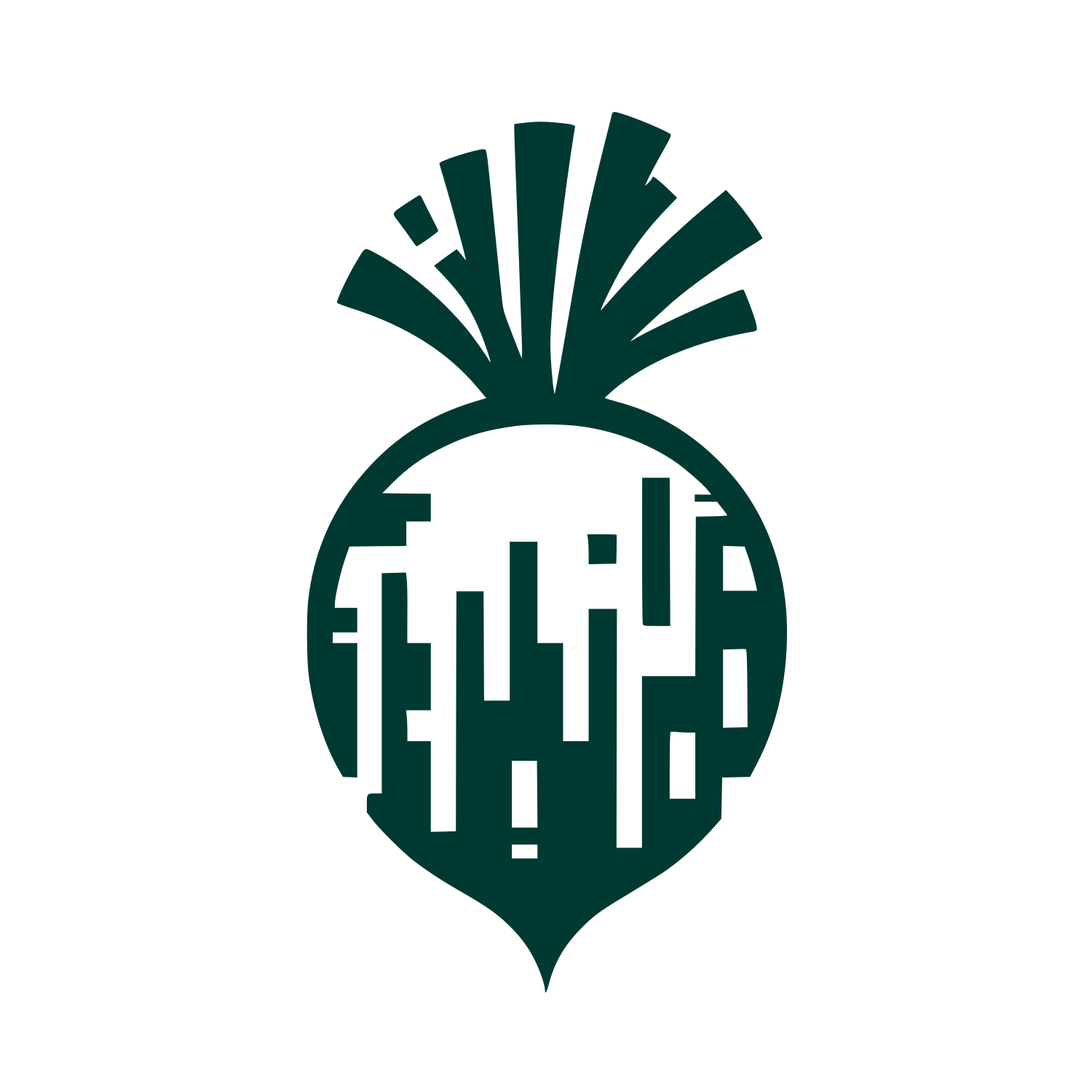 Daikon Radish Logo #003932