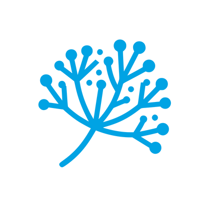 Logo with Branch Design #00a3e4
