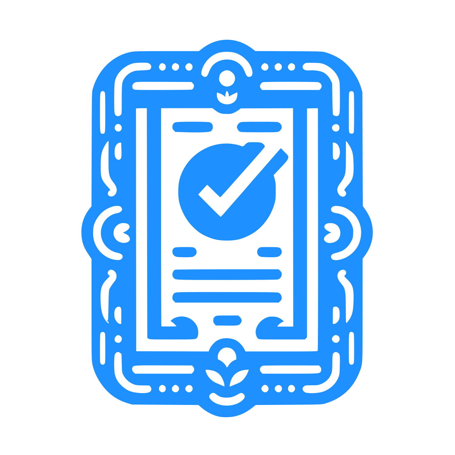 Verified Certificate Logo #1E90FF