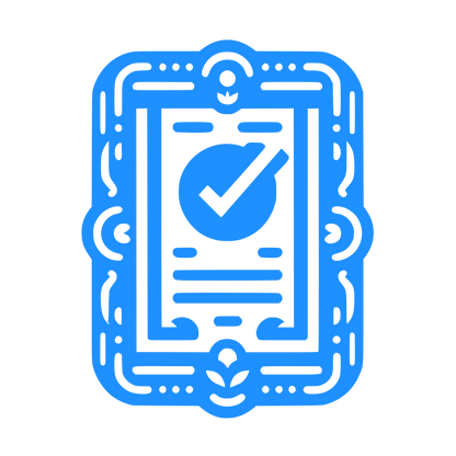 Verified Certificate Logo #1E90FF