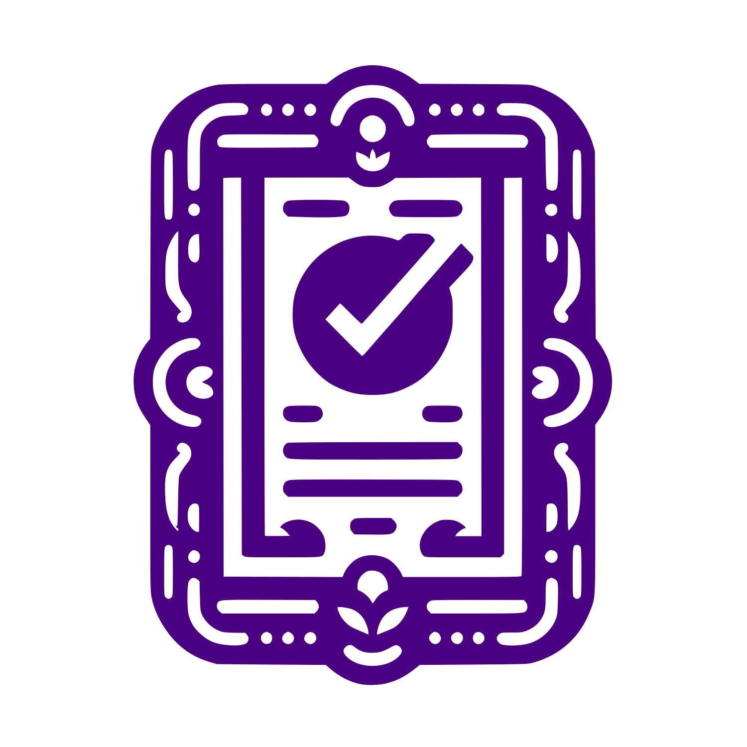 Verified Certificate Logo #4B0082
