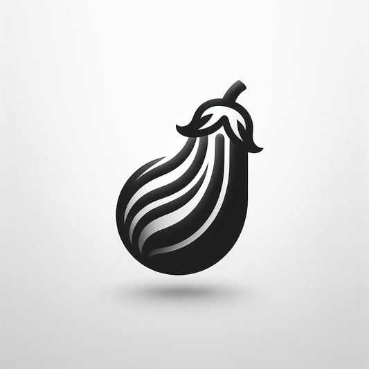 Logo Featuring Eggplant Design