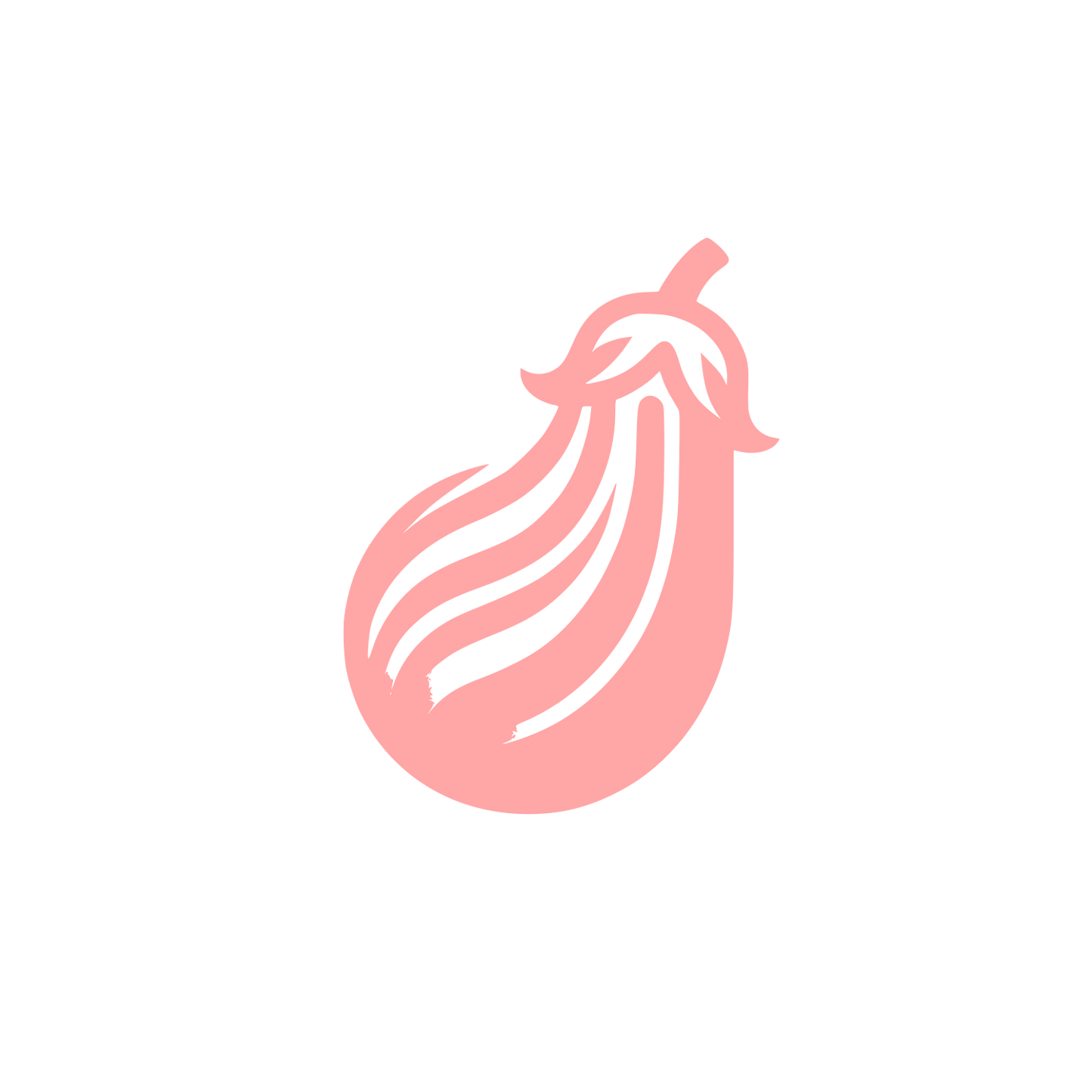 Logo Featuring Eggplant Design #ffa6a6